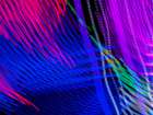 Colorful motion blur abstract of a ride at a carnival. Art Print